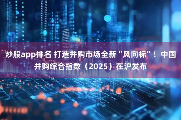 炒股app排名 打造并购市场全新“风向标”！中国并购综合指数（2025）在沪发布